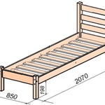 Односпальная кровать Алоя в Феодосии