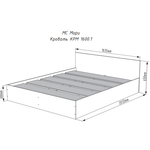 Двухспальная кровать Мори КРМ 1600.1 в Феодосии
