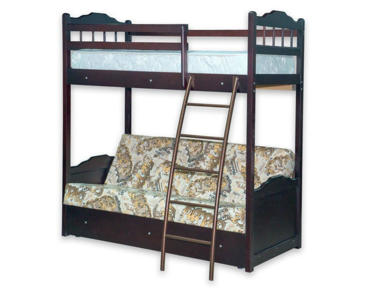 Детская двухъярусная кровать с диваном в Феодосии