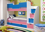 Кровать детская двухъярусная Юниор 9 ЛДСП в Феодосии