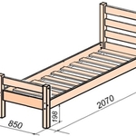 Односпальная кровать Алоя 2 в Феодосии